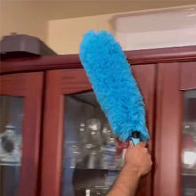 30 Foot High Ceiling Fan Duster with 6-18 Foot Extension Pole, Extendable Reusable Cobweb, Feather, Window Cleaning Squeegee Kit